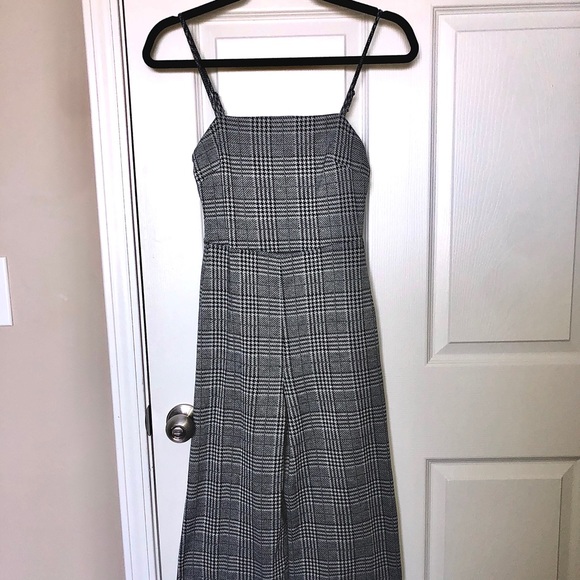 Zara Pants - Checkered pant jumpsuit